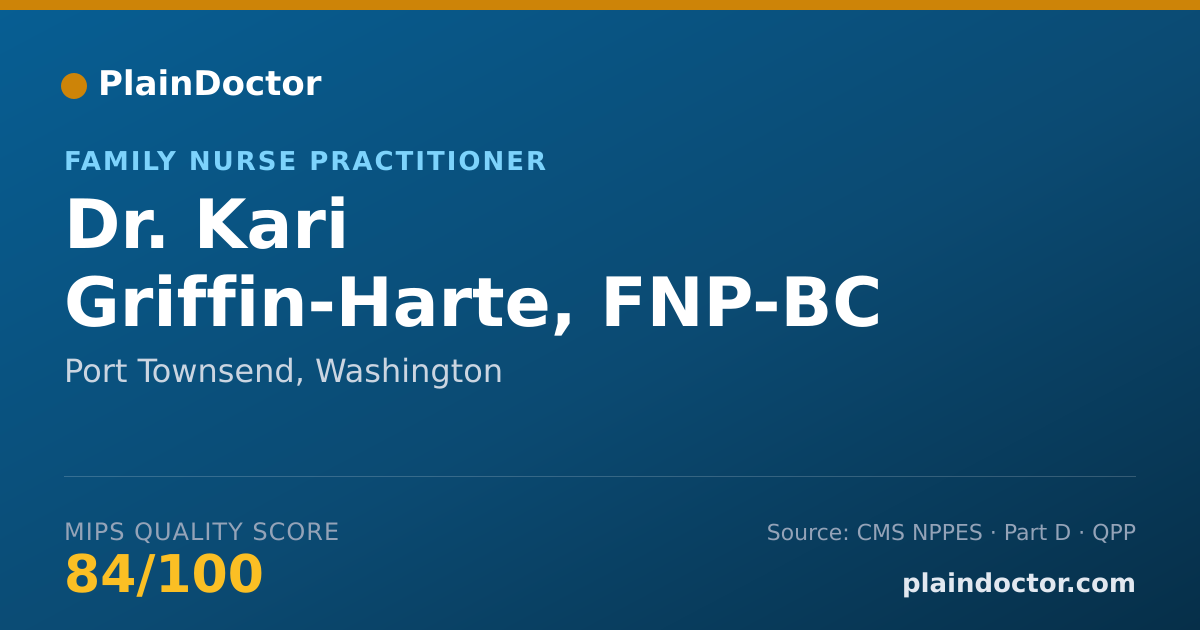 Shareable card for Kari Griffin-Harte, FNP-BC - Family Nurse Practitioner, Port Townsend, WA