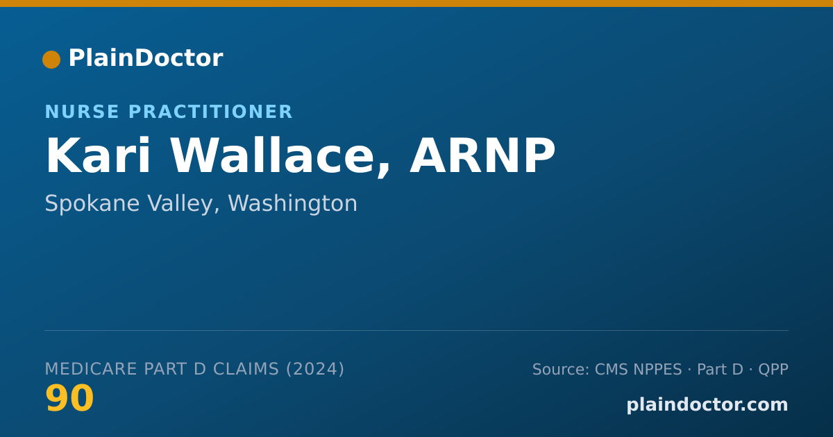Shareable card for Kari Wallace, ARNP - Nurse Practitioner, Spokane Valley, WA