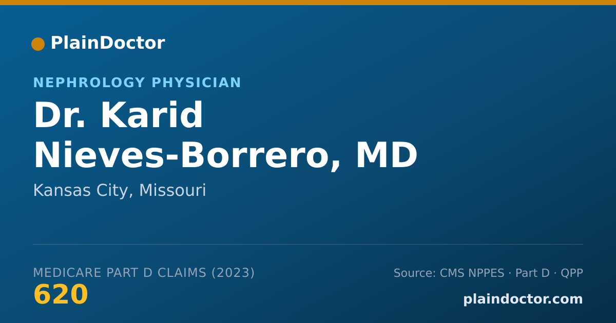 Shareable card for Karid Nieves-Borrero, MD - Nephrology Physician, Kansas City, MO