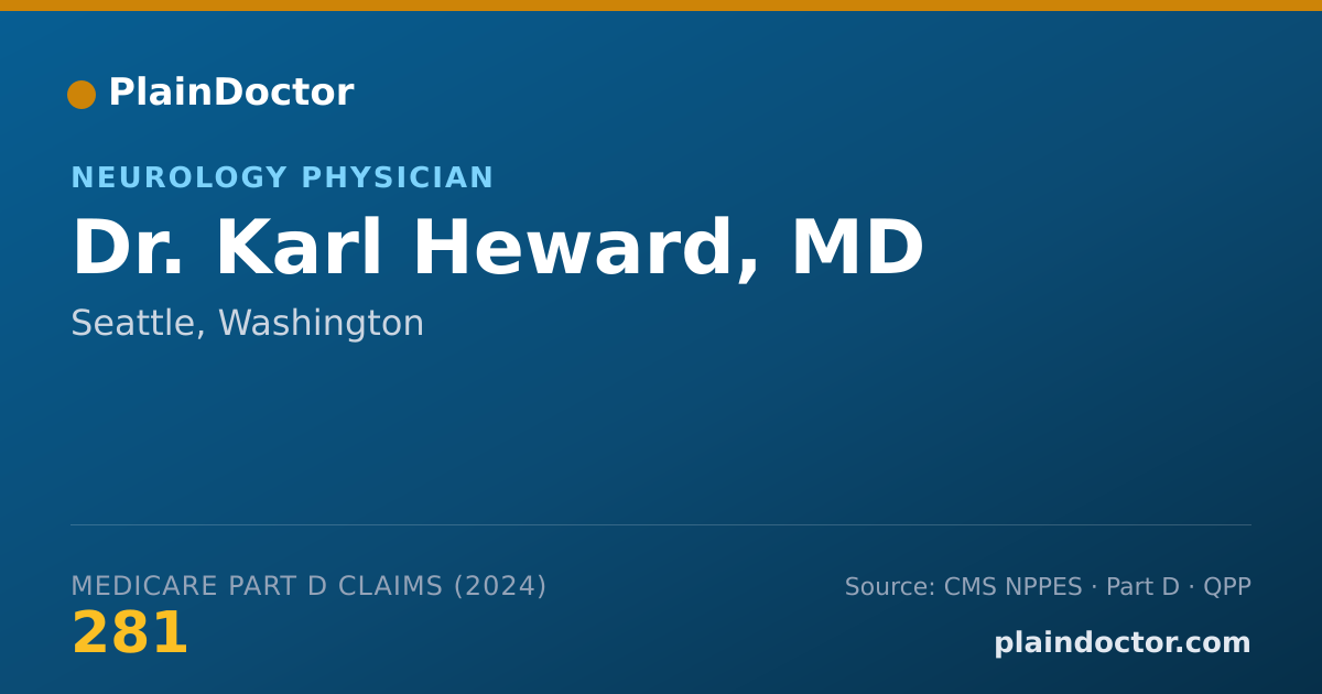 Shareable card for Karl Heward, MD - Neurology Physician, Seattle, WA