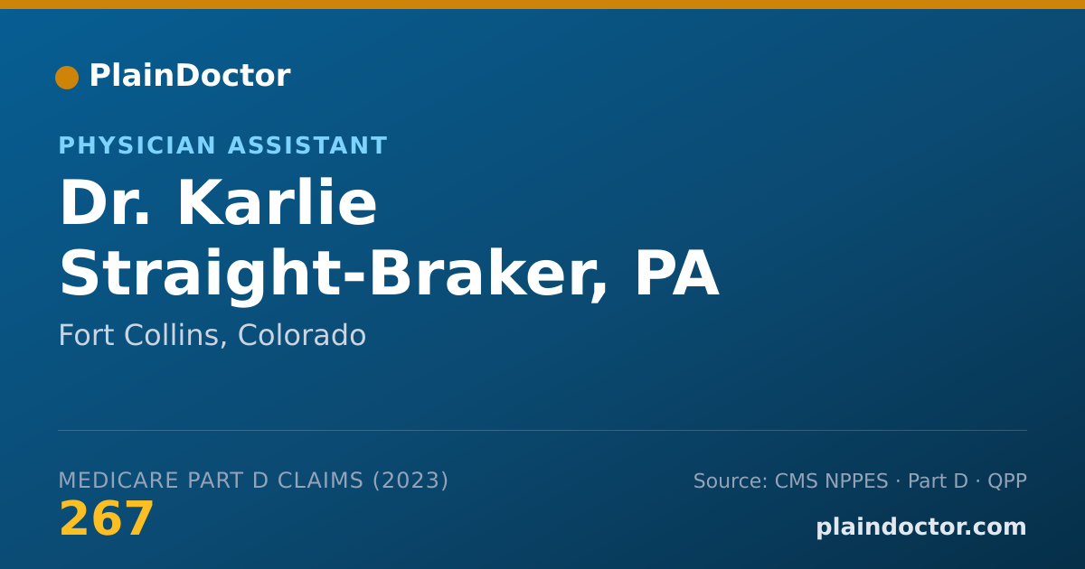 Shareable card for Karlie Straight-Braker, PA - Physician Assistant, Fort Collins, CO