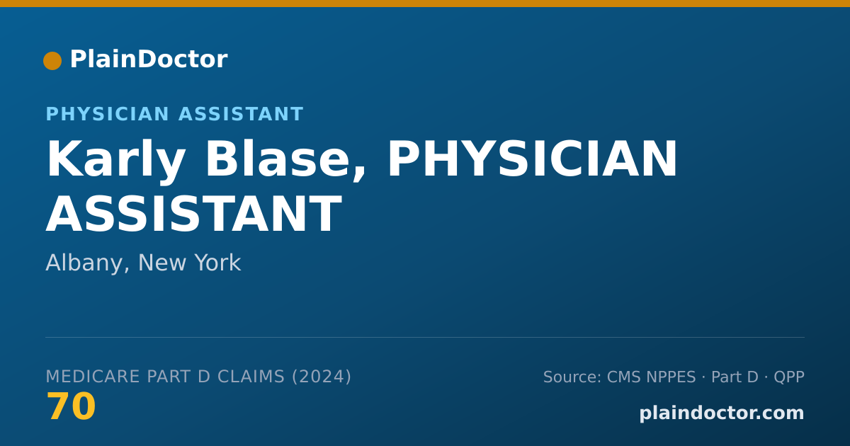 Shareable card for Karly Blase, PHYSICIAN ASSISTANT - Medical Physician Assistant, Albany, NY