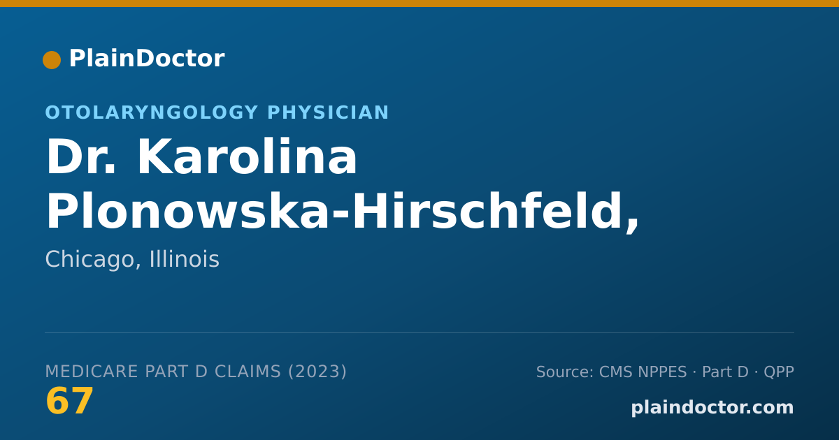 Shareable card for Karolina Plonowska-Hirschfeld, MD - Otolaryngology Physician, Chicago, IL