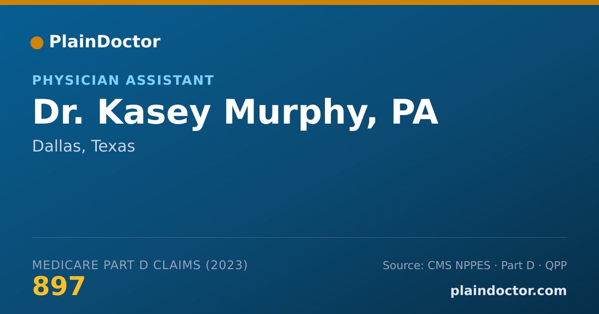Shareable card for Kasey Murphy, PA - Physician Assistant, Dallas, TX
