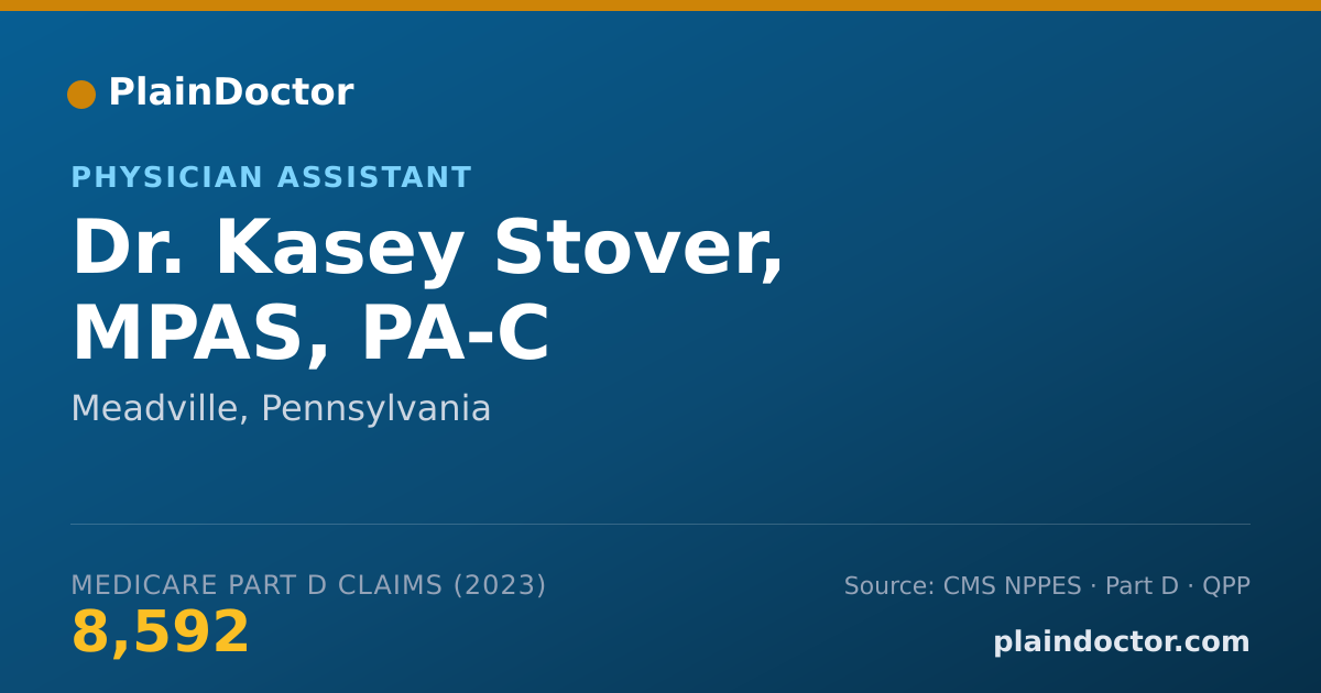 Shareable card for Kasey Stover, MPAS, PA-C - Physician Assistant, Meadville, PA