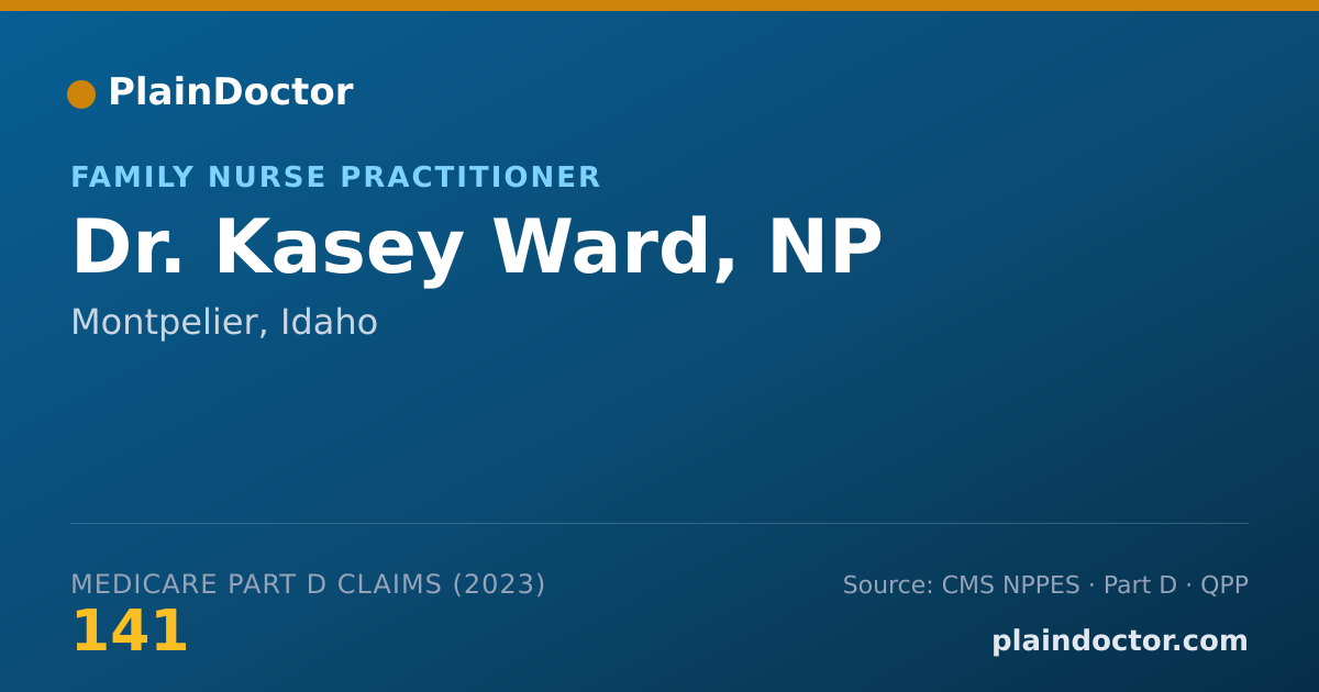 Shareable card for Kasey Ward, NP - Family Nurse Practitioner, Montpelier, ID