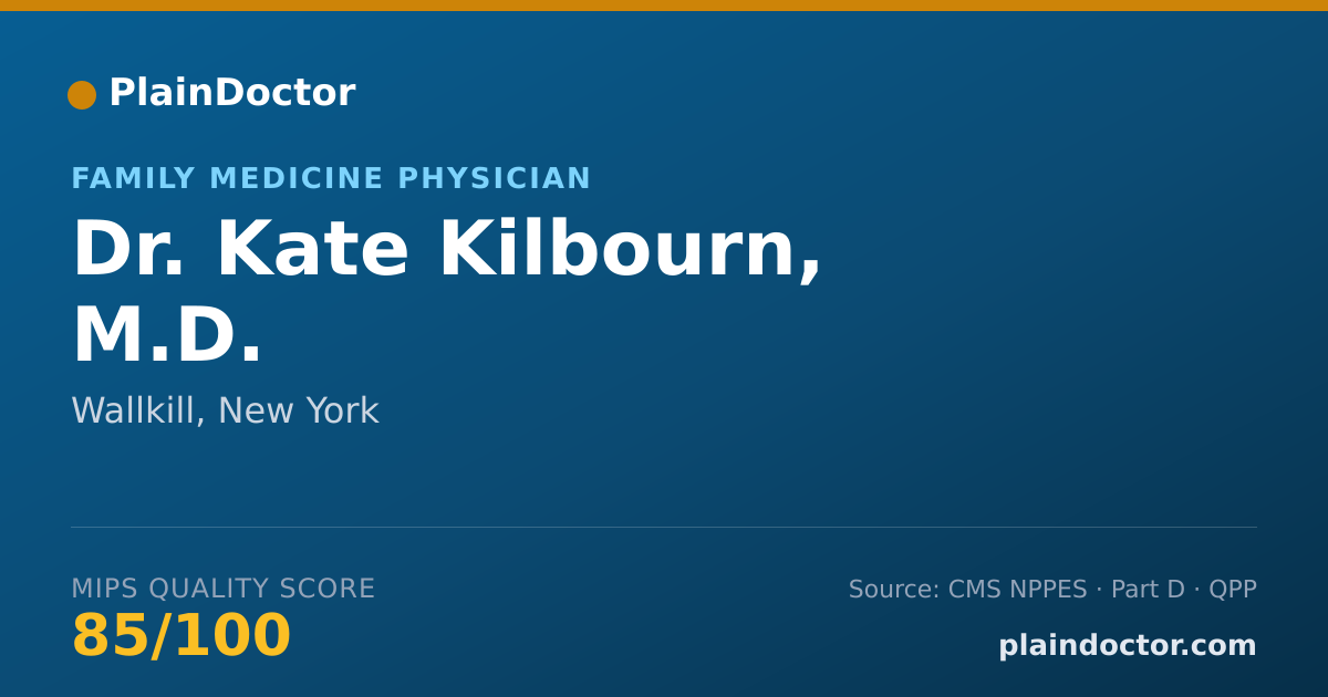 Shareable card for Kate Kilbourn, M.D. - Family Medicine Physician, Wallkill, NY