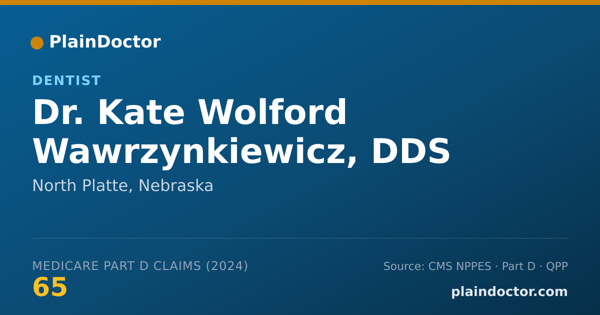 Shareable card for Kate Wolford Wawrzynkiewicz, DDS - Dentist, North Platte, NE