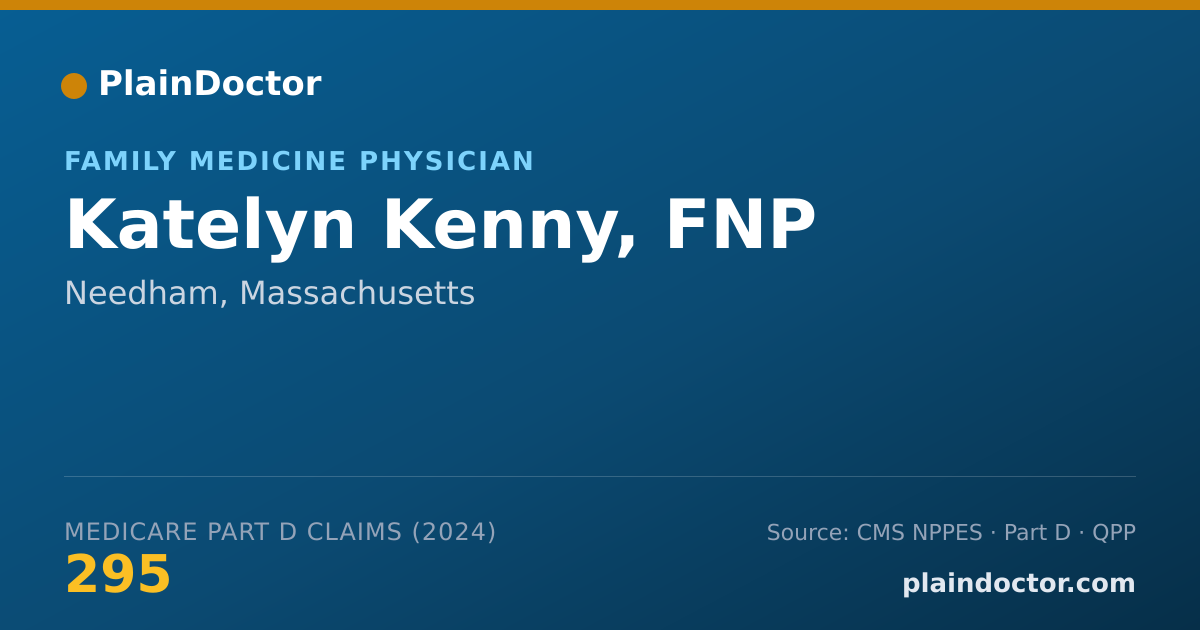 Shareable card for Katelyn Kenny, FNP - Family Medicine Physician, Needham, MA