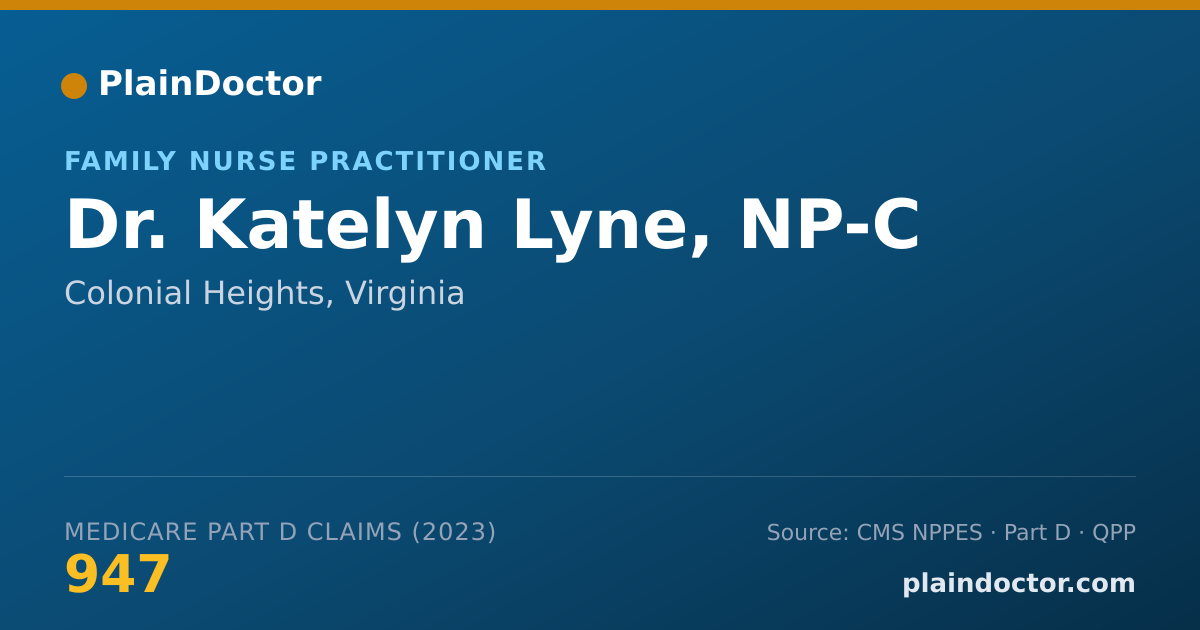Shareable card for Katelyn Lyne, NP-C - Family Nurse Practitioner, Colonial Heights, VA