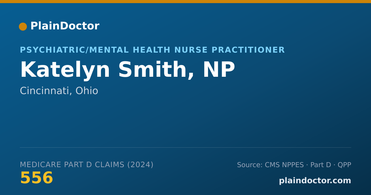 Shareable card for Katelyn Smith, NP - Psychiatric/Mental Health Nurse Practitioner, Cincinnati, OH