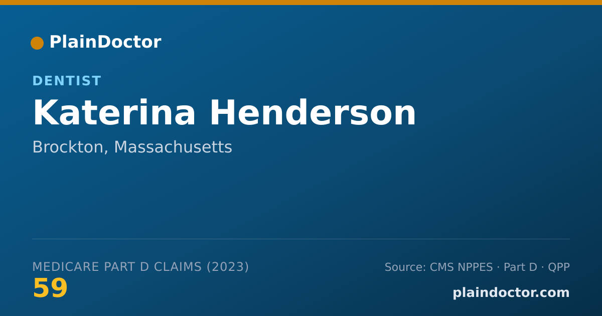 Shareable card for Katerina Henderson - Dentist, Brockton, MA