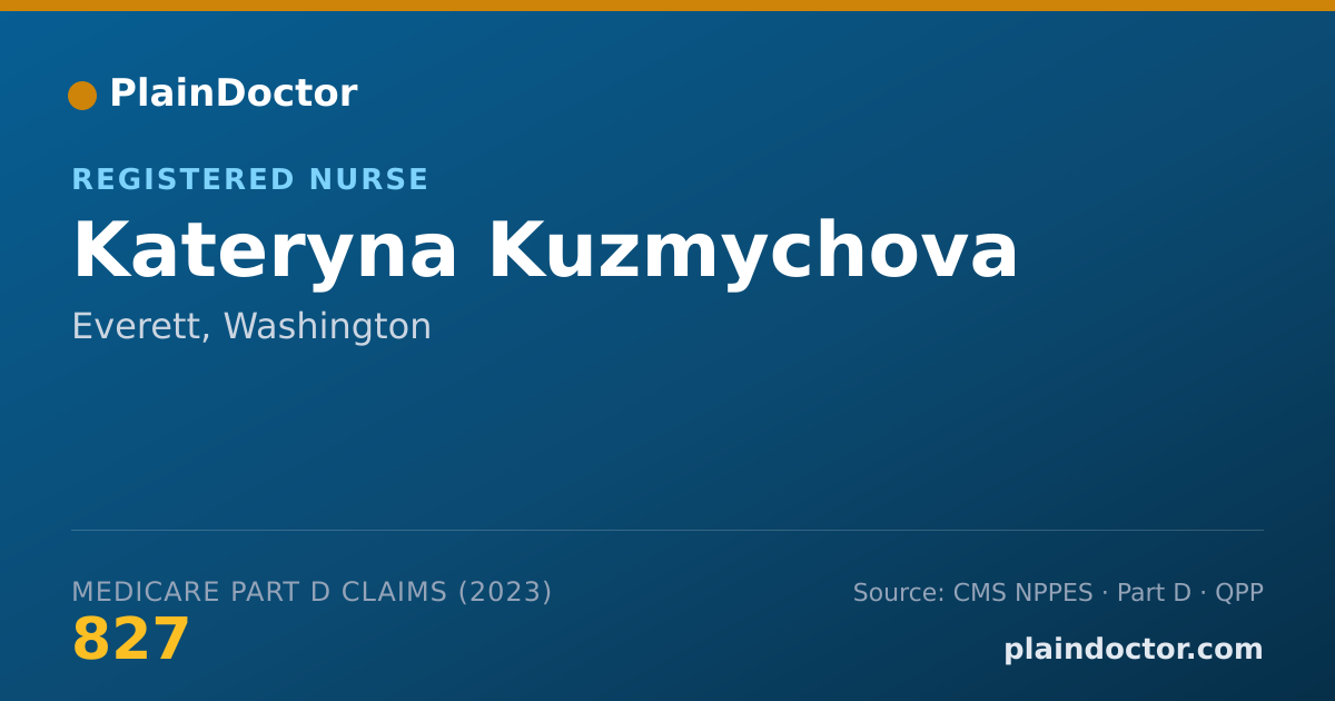 Shareable card for Kateryna Kuzmychova - Registered Nurse, Everett, WA