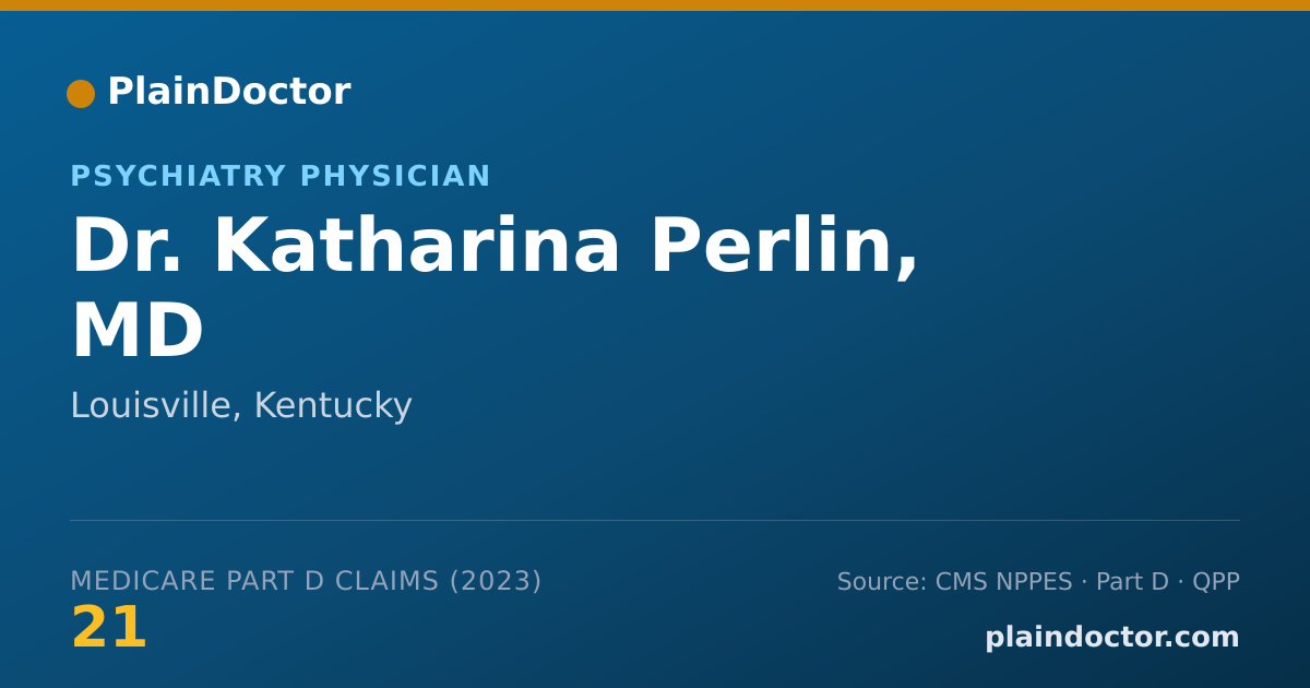 Shareable card for Katharina Perlin, MD - Psychiatry Physician, Louisville, KY