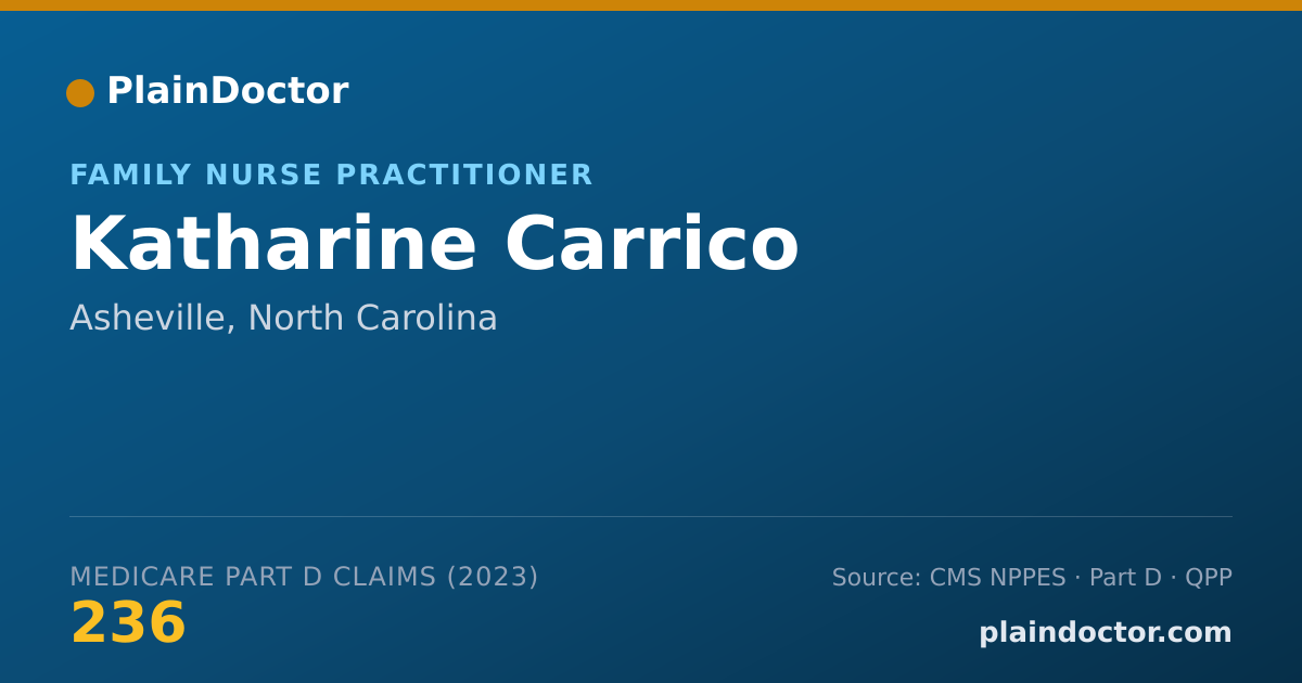 Shareable card for Katharine Carrico - Family Nurse Practitioner, Asheville, NC