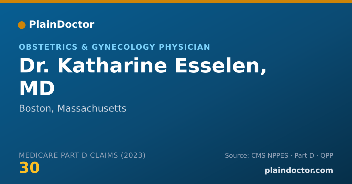 Shareable card for Katharine Esselen, MD - Obstetrics & Gynecology Physician, Boston, MA