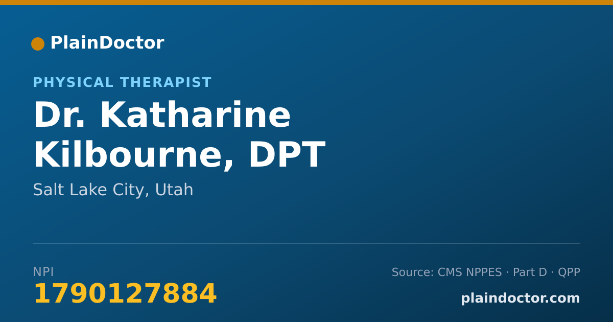 Shareable card for Katharine Kilbourne, DPT - Physical Therapist, Salt Lake City, UT