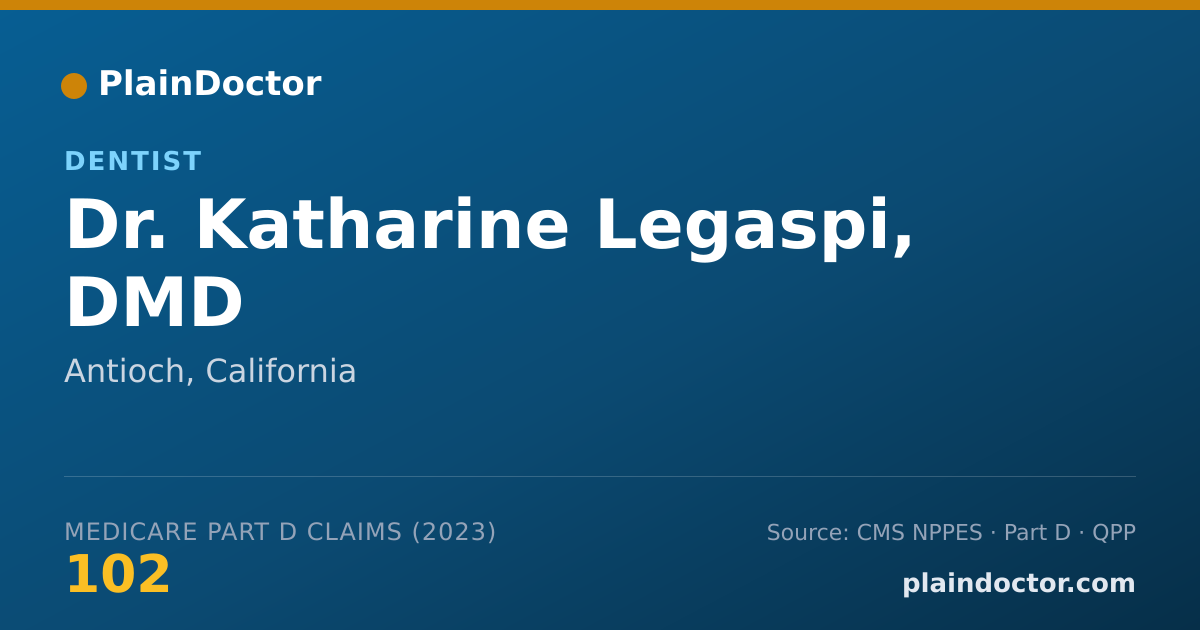 Shareable card for Katharine Legaspi, DMD - Dentist, Antioch, CA