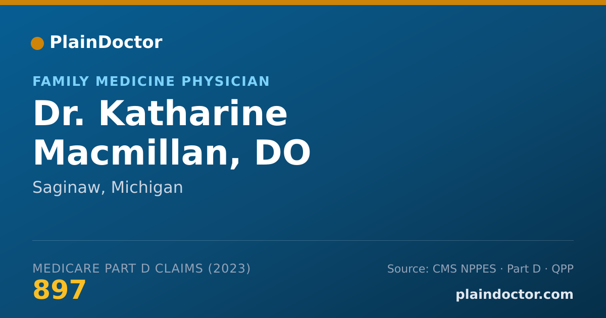 Shareable card for Katharine Macmillan, DO - Family Medicine Physician, Saginaw, MI