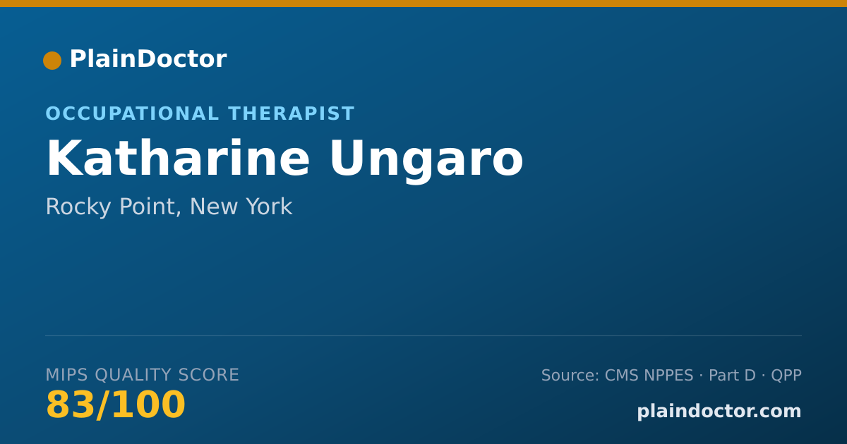 Shareable card for Katharine Ungaro - Occupational Therapist, Rocky Point, NY