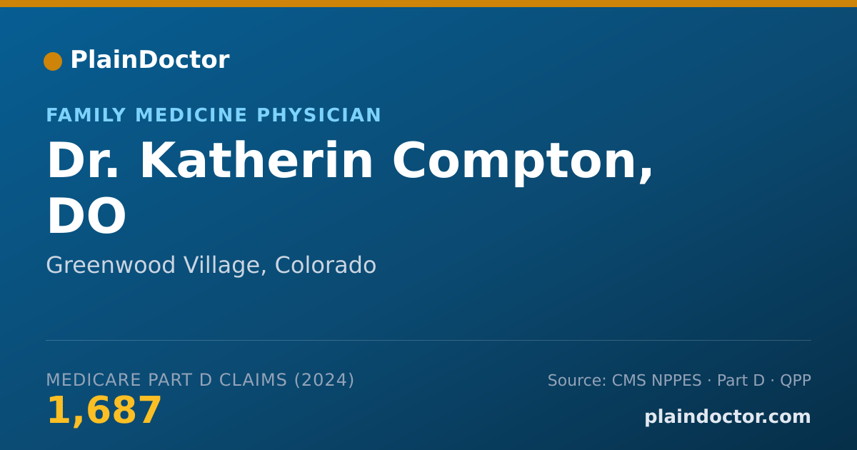 Shareable card for Katherin Compton, DO - Family Medicine Physician, Greenwood Village, CO