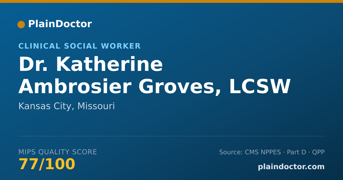 Shareable card for Katherine Ambrosier Groves, LCSW - Clinical Social Worker, Kansas City, MO