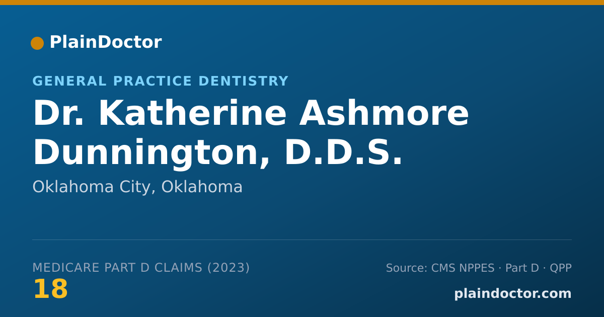 Shareable card for Katherine Ashmore Dunnington, D.D.S. - General Practice Dentistry, Oklahoma City, OK