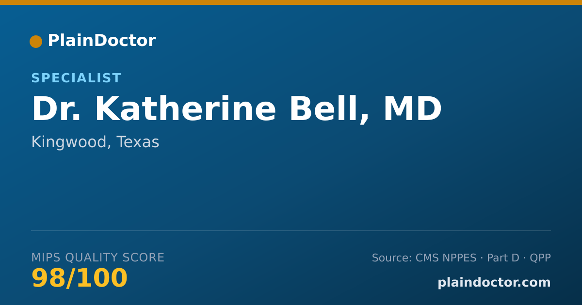 Shareable card for Katherine Bell, MD - Specialist, Kingwood, TX