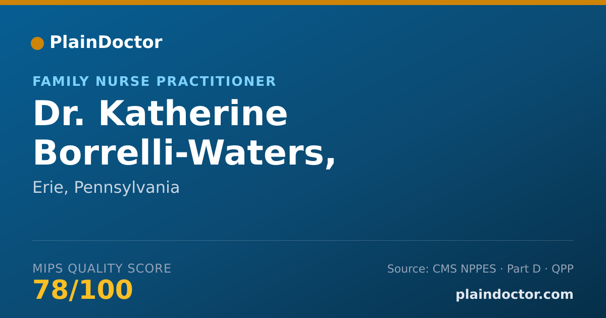 Shareable card for Katherine Borrelli-Waters, APRN,FNP-BC - Family Nurse Practitioner, Erie, PA