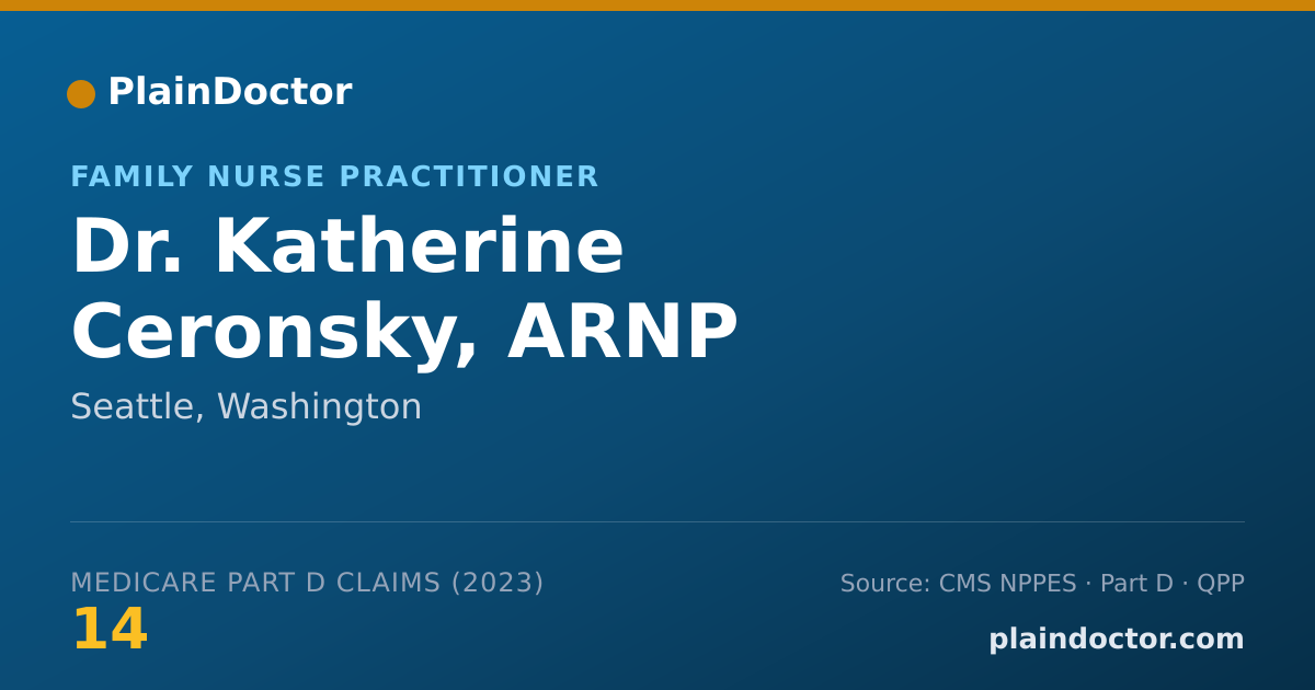 Shareable card for Katherine Ceronsky, ARNP - Family Nurse Practitioner, Seattle, WA