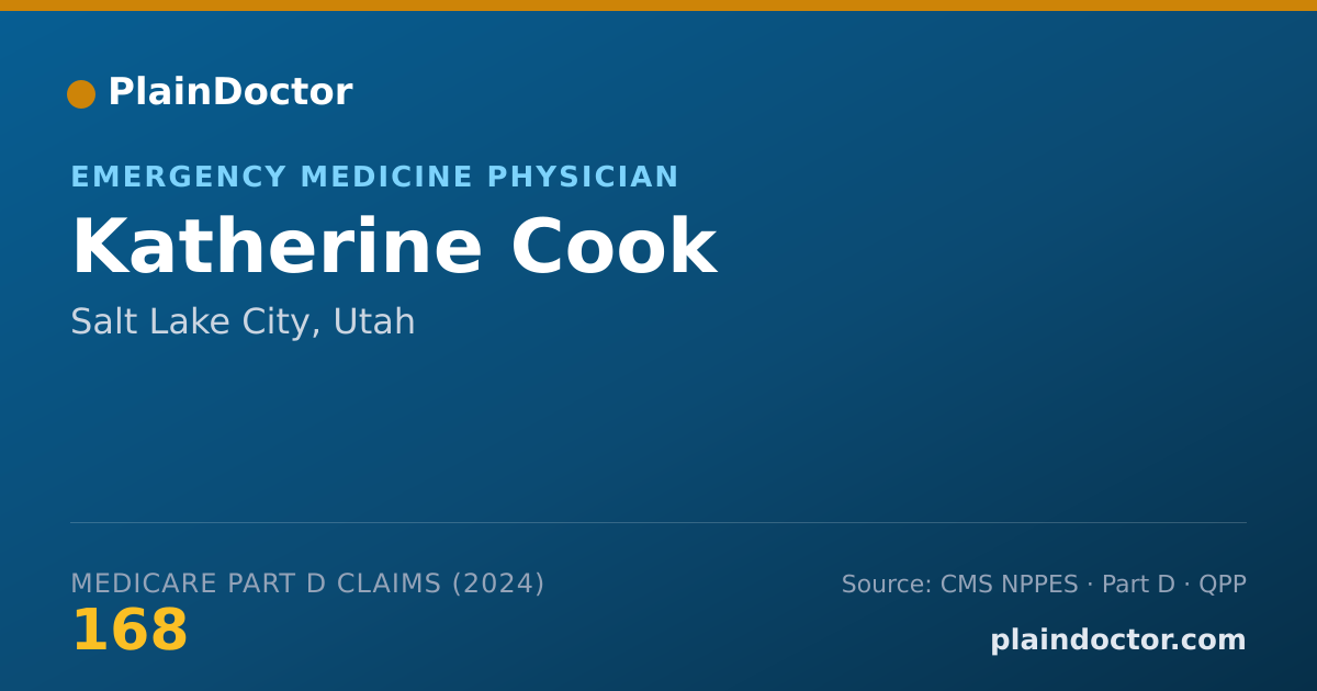 Shareable card for Katherine Cook - Emergency Medicine Physician, Salt Lake City, UT