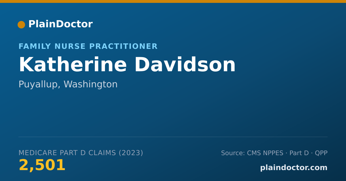 Shareable card for Katherine Davidson - Family Nurse Practitioner, Puyallup, WA