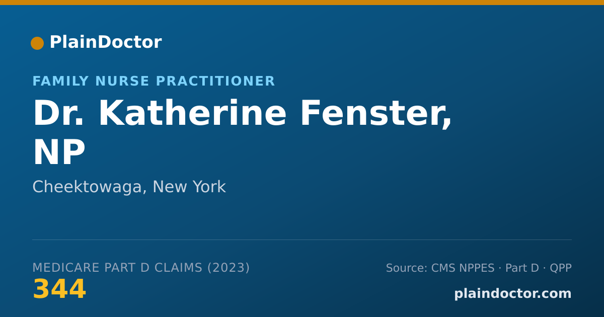 Shareable card for Katherine Fenster, NP - Family Nurse Practitioner, Cheektowaga, NY