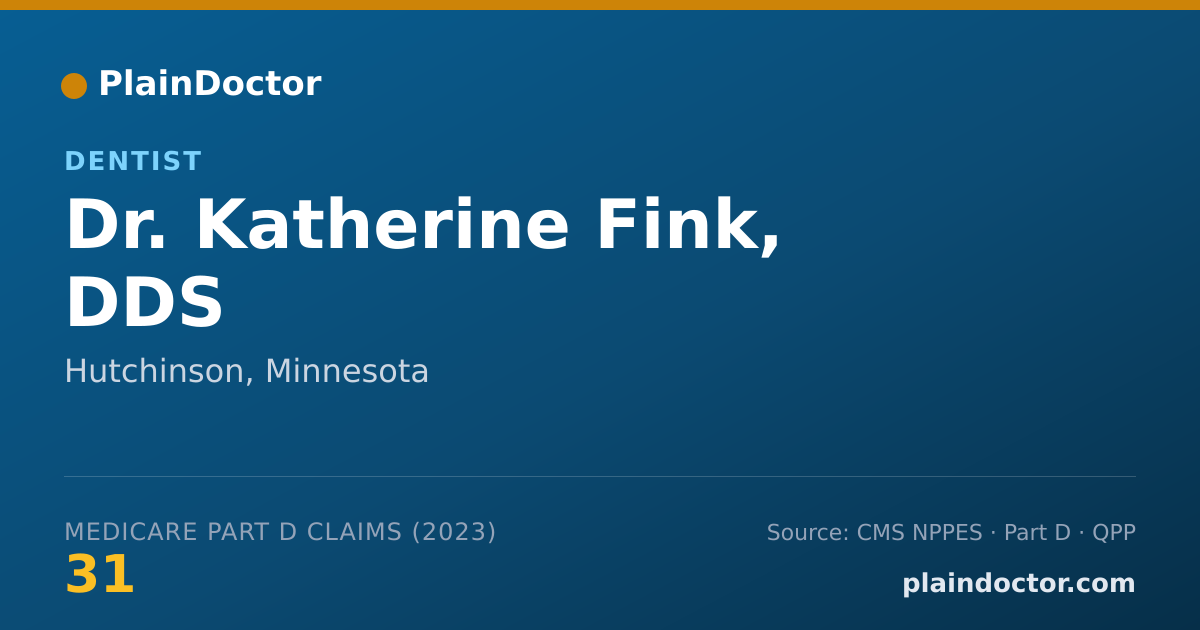 Shareable card for Katherine Fink, DDS - Dentist, Hutchinson, MN