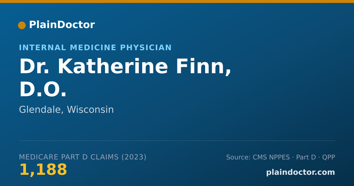 Shareable card for Katherine Finn, D.O. - Internal Medicine Physician, Glendale, WI