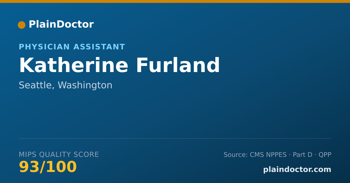 Shareable card for Katherine Furland - Physician Assistant, Seattle, WA