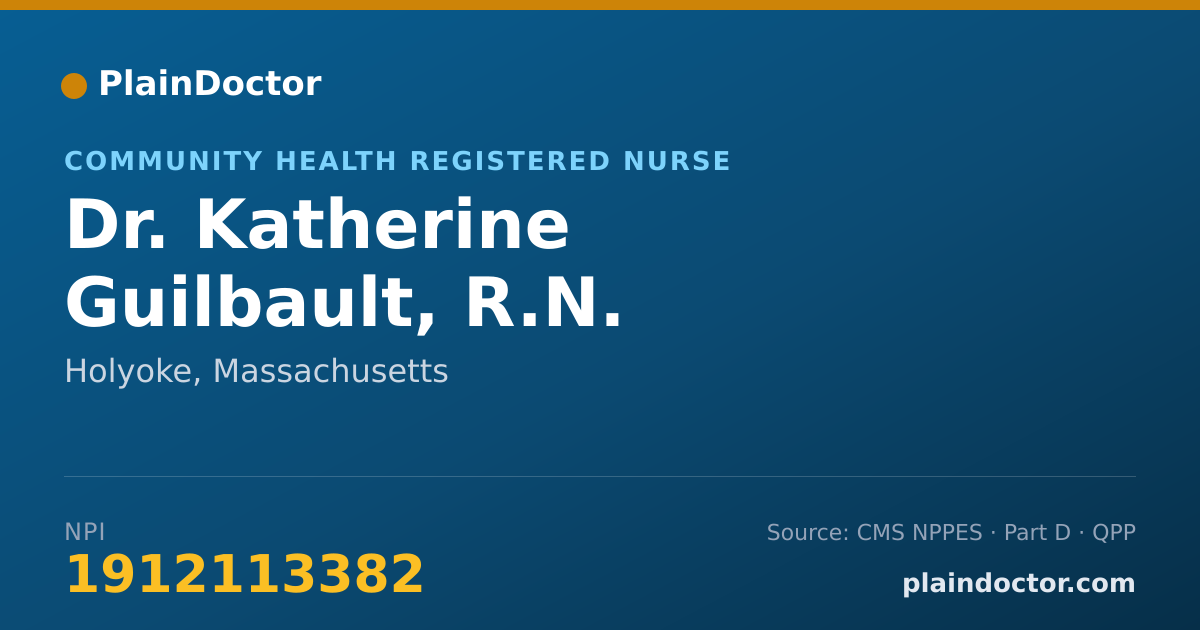 Shareable card for Katherine Guilbault, R.N. - Community Health Registered Nurse, Holyoke, MA