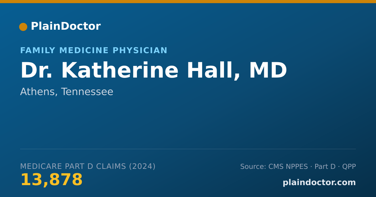 Shareable card for Katherine Hall, MD - Family Medicine Physician, Athens, TN