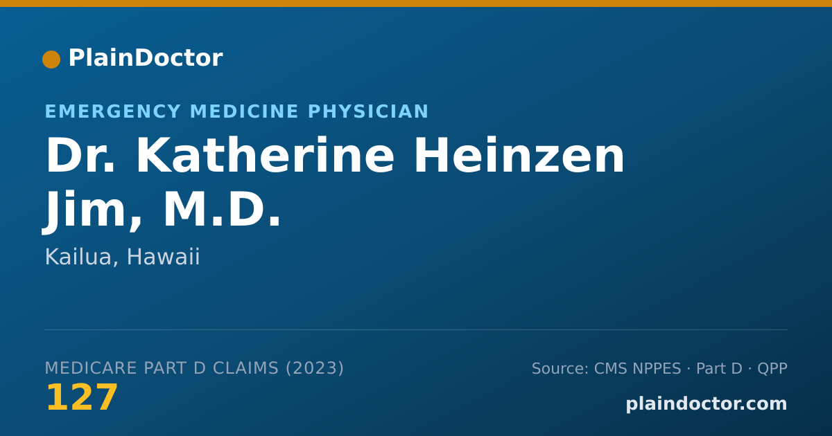 Shareable card for Katherine Heinzen Jim, M.D. - Emergency Medicine Physician, Kailua, HI