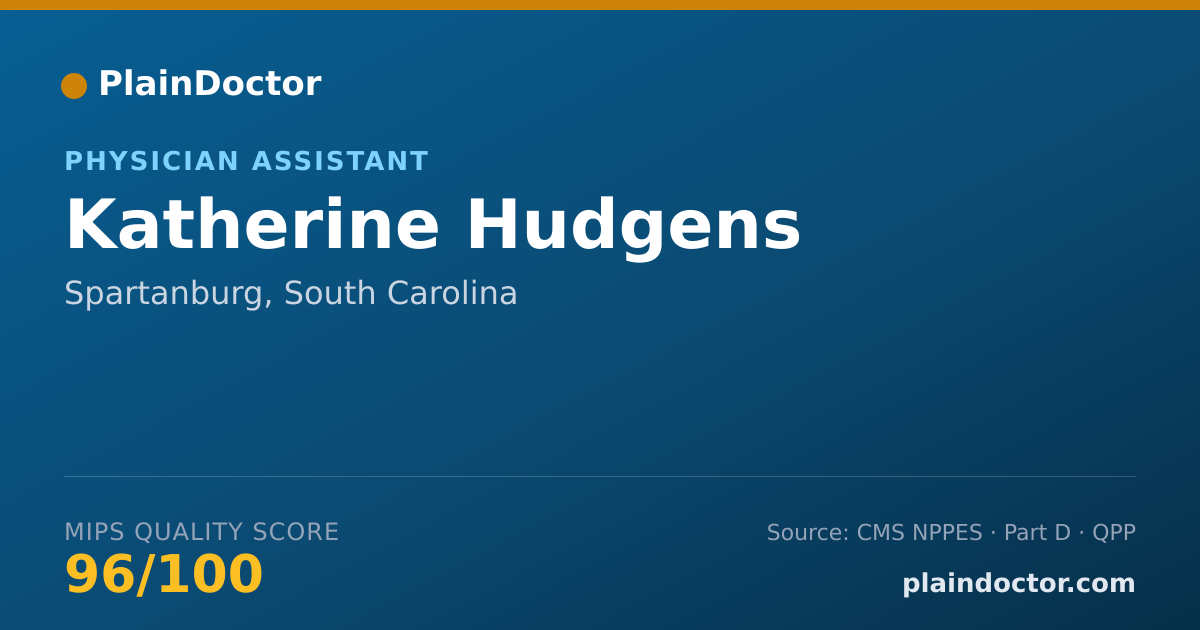 Shareable card for Katherine Hudgens - Physician Assistant, Spartanburg, SC