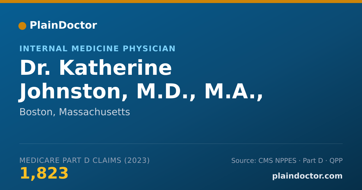 Shareable card for Katherine Johnston, M.D., M.A., M.SC. - Internal Medicine Physician, Boston, MA