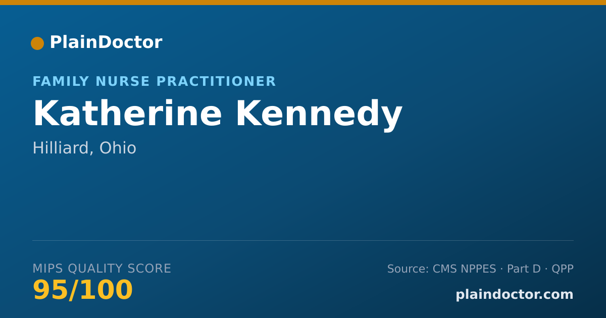 Shareable card for Katherine Kennedy - Family Nurse Practitioner, Hilliard, OH