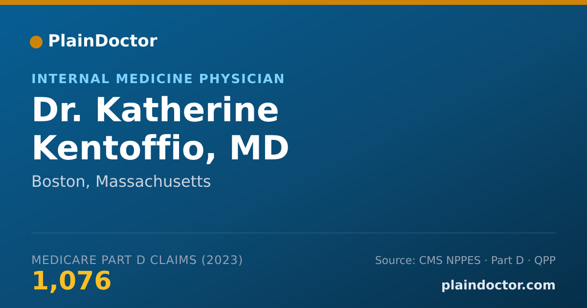 Shareable card for Katherine Kentoffio, MD - Internal Medicine Physician, Boston, MA