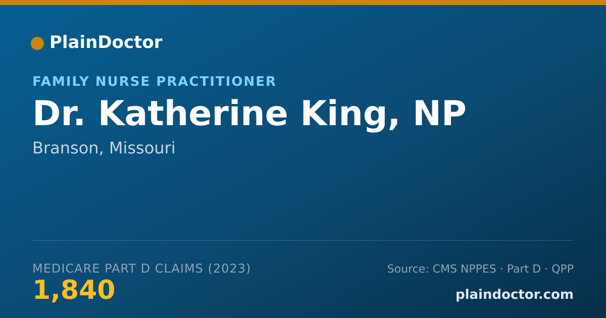 Shareable card for Katherine King, NP - Family Nurse Practitioner, Branson, MO