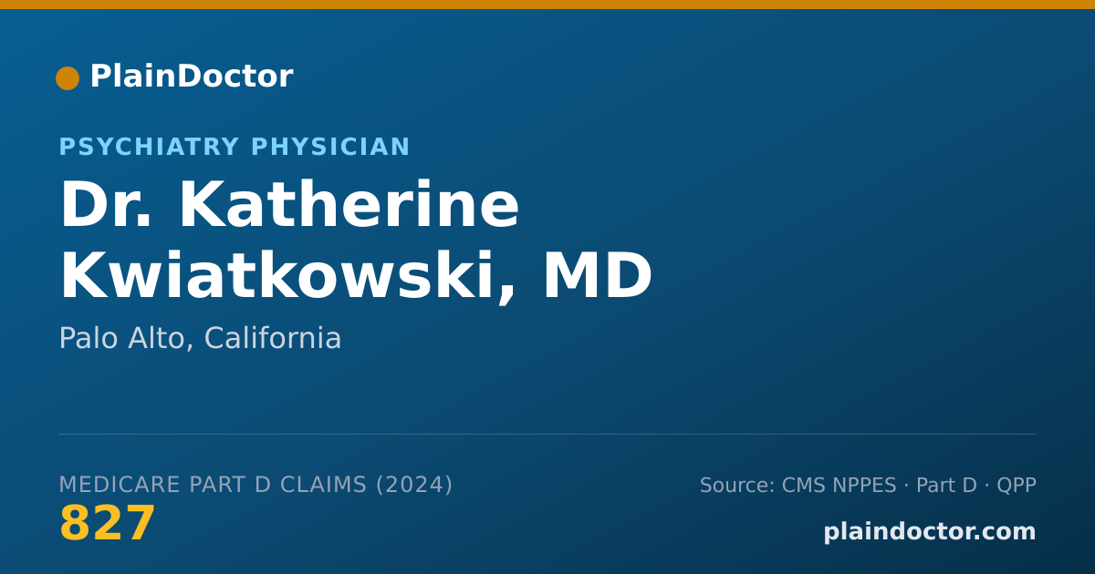 Shareable card for Katherine Kwiatkowski, MD - Psychiatry Physician, Palo Alto, CA