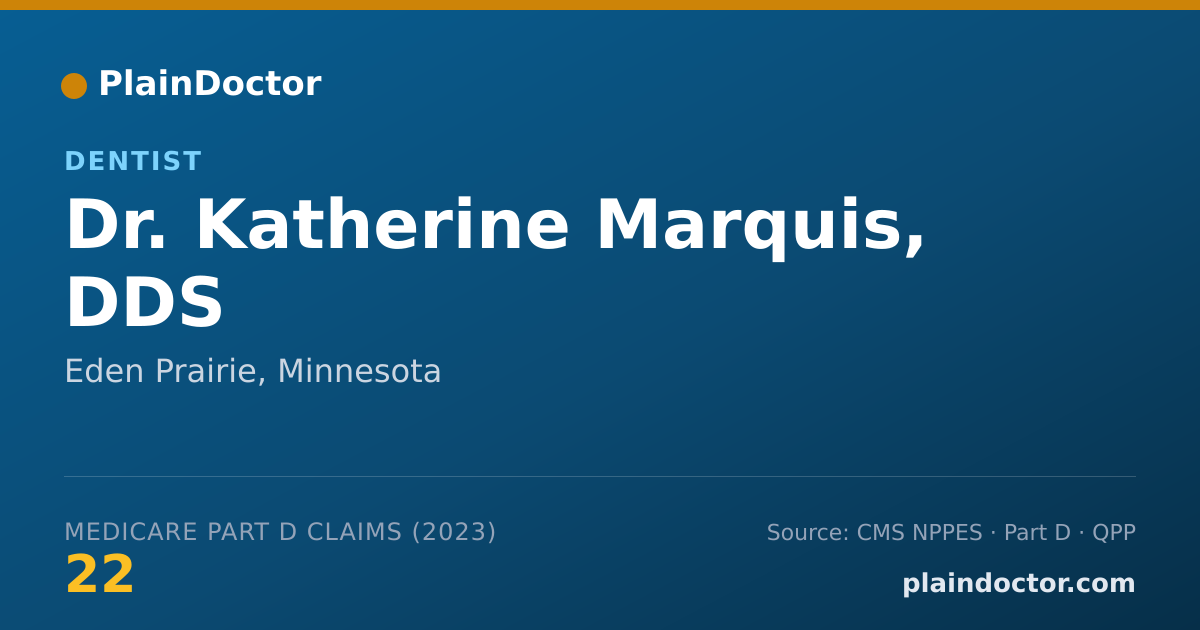 Shareable card for Katherine Marquis, DDS - Dentist, Eden Prairie, MN