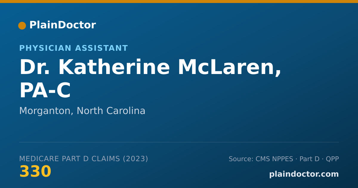 Shareable card for Katherine McLaren, PA-C - Physician Assistant, Morganton, NC