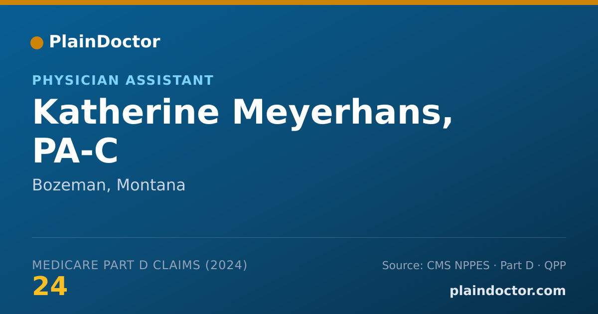 Shareable card for Katherine Meyerhans, PA-C - Physician Assistant, Bozeman, MT