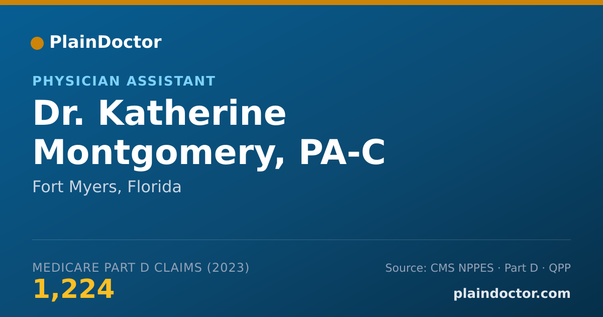 Shareable card for Katherine Montgomery, PA-C - Physician Assistant, Fort Myers, FL