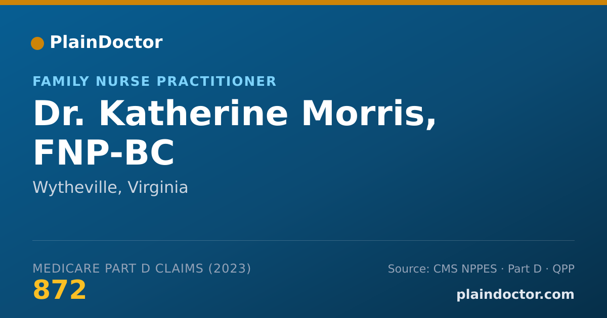 Shareable card for Katherine Morris, FNP-BC - Family Nurse Practitioner, Wytheville, VA